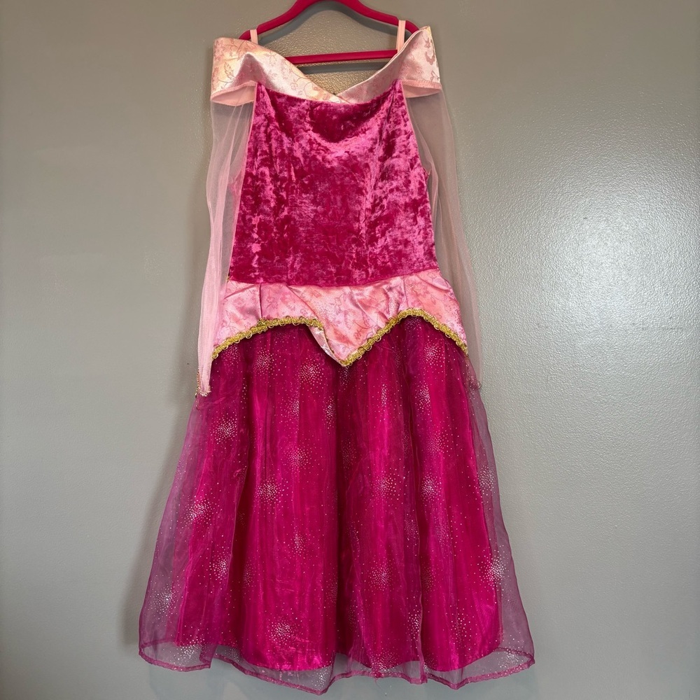 Disney Parks Large Sleeping Beauty Princess Aurora Dress Up Costume Pink - Picture 5 of 6